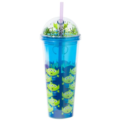 Image of Silver Buffalo Toy Story Alien Claw Machine, Dome Top Travel Tumbler, 24oz | Disney, 0.71 Liters