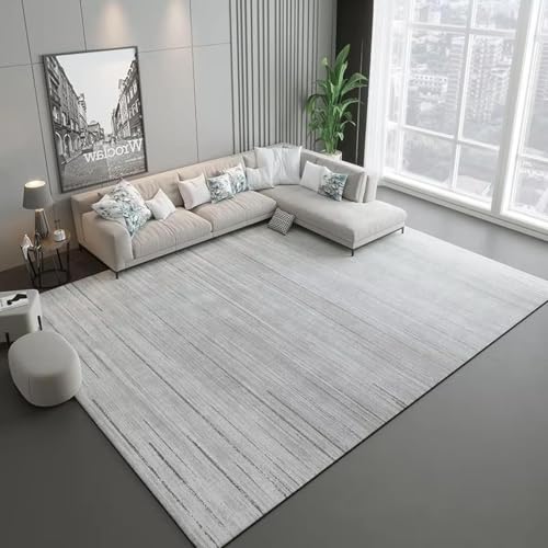 Tapis de sol gris grande surface pour protéger et habiller un salon