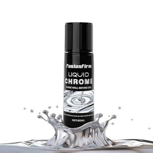 FusionFirm Liquid Leaf Paint - Alcohol-Based Airbrush Paint - High Gloss Finish Silver 2 Fl Oz
