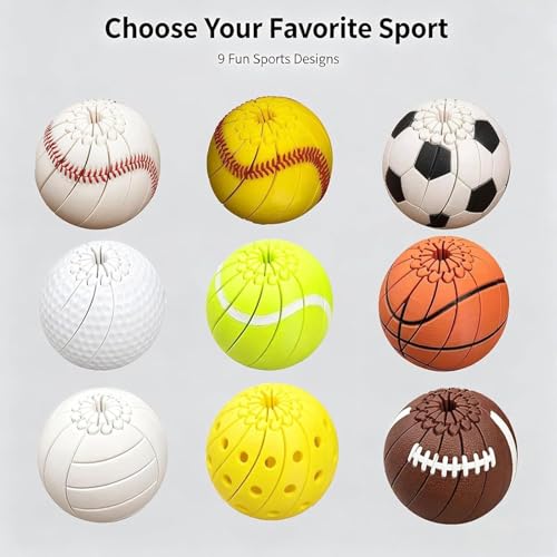 Baseball Fidget Ball Toy, 3D Printed Twist and Turn Stress Relief Desk Fidget, Portable Sensory Puzzle Focus Ball for Anxiety Relief, Portable Handheld Office Toy for Baseball Fans (#B) - Image 7