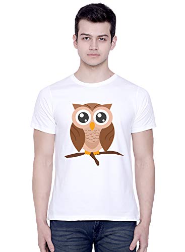Unisex Nighthawk Owl Graphic T-Shirt - 3D Digital Printed Cool Tee For Men & Teens, Short Sleeve Crew Neck - View #4