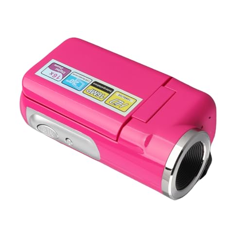 Hirelax �r�f�I�J����,16MP 1080P HD 16�{�f�W�^���Y�[�� 2.0�C���`��]�X�N���[��,�}�C�N ��Ԃ�␳�@�\ �[�d���Ȃ���^��\,�w�� ���s ������ �w�Z�L�^�p
