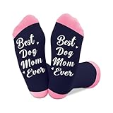 Coopyin Dog Mom Mothers Day Gifts for Women Dogs Owner Parent Groomer Walker Trainer Sitter Dogs Lovers Themed Christmas Birthday Stocking Stuffers Funny Unique Presents Best Dog Mom Ever Socks