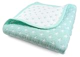 Cute New York Sweet Dream Blanket/Green Lightweight All Weather Cotton Jacquard Blanket for Babies and Toddlers