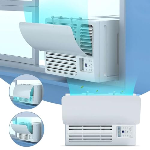 Baffle de ventana de control de flujo de aire - Deflector de parabrisas de CA para unidades de ventana | Guía aérea antisoplado portátil para ancianos, escudo de confort de cocina del - imagen 2