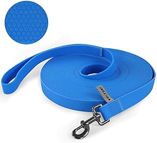 Wolfone 3m Blue Heavy Duty Robust Training Dog Lead with Anti-Slip HandleWaterproof Long dog Lead for Outdoor Activities