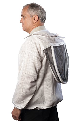 Forest Beekeeping Jacket - Ventilated Jacket with Fencing Veil Hood, Premium Beekeeping Jacket YKK Brass Zippers, Professional, Commercial, and Beginner Beekeeper Jacket (2XL) Forest Beekeeping Jacket - Ventilated Jacket with Fencing Veil Hood, Premium Beekeeping Jacket YKK Brass Zippers, Professional, Commercial, and Beginner Beekeeper Jacket (2XL)