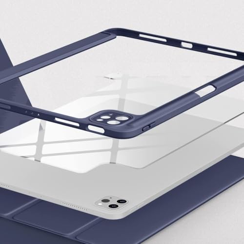 Image of LIRAMARK Smart Case for Apple iPad Pro 11 inch 2022 /2021 /2020 4th /3rd Generation [Auto Sleep /Wake Cover] [Pencil Holder] [Soft Flexible Case Cover] Evo Series - Dark Blue