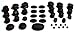 TIR Massage Stone - 59 Piece Massage Stones Set - Smooth and Natural Massage Stones (not cut) - Variety of Shapes and Sizes
