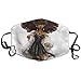 Produktbild Mundmasken Cartoon African Woman Pattern Unisex Anti-Staub waschbar Wiederverwendbare Mundmaske Modedesign für Mädchen Frauen Jungen Männer