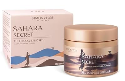 Simon & Tom Crema hidratante multiusos para rostro ojos y cuerpo | Crema antimicótica para pieles secas eccema psoriasis estrías estrías y erupciones cutáneas | Vegana y sin parabenos | 150 ml