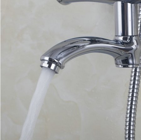 Pomme de douche pluie robinet chromé baignoire ensemble de douche Devonshire