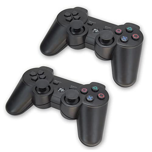 Gxcdizx 2X Controller Replacement For Ps-3 Controller Wireless Six-Axis Move/Motion Controller Gamepad With Upgraded Joystick Compatible For Play-Station 3 #TOP5