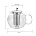 Hiware 45oz Large Glass Teapot Kettle with Infuser, Removable Tea Strainer, Microwavable and Stovetop Safe Tea Maker, Blooming & Loose Leaf Tea Pot Set