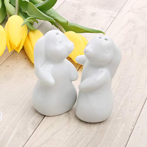 Porcellana trihorse SP 2003 Sale e Pepe e aceto Amore Coniglietto 2 Teilig 7.0 x 5.0 x 8.5 cm bianco