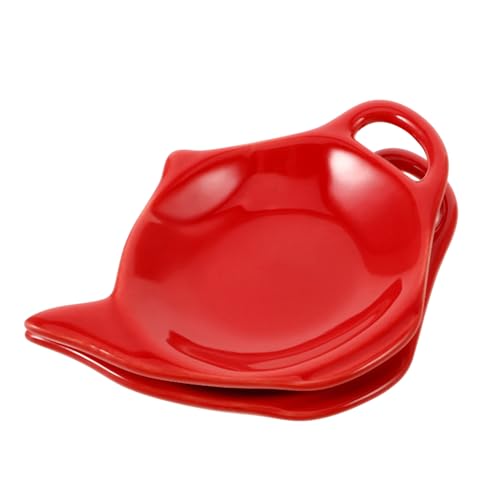 Ciieeo 2Pcs Teapot Shape Ceramic Tea Bag Dish Reusable Holder for Kitchen Multi Purpose Sauce Dish for Afternoon Tea Stylish Storage for Used Tea Bags and Seasonings
