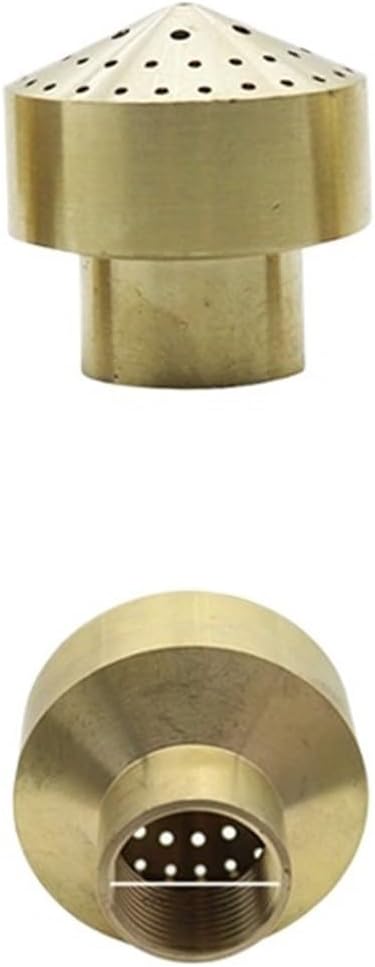 Fountain Nozzle 1 Pc Brass 1/4" 1/2" 3/4" Female Thread Fireworks Type Fountain Nozzles Copper Scattering Sprinkler Garden Landscape Fountains(3I4 inch)