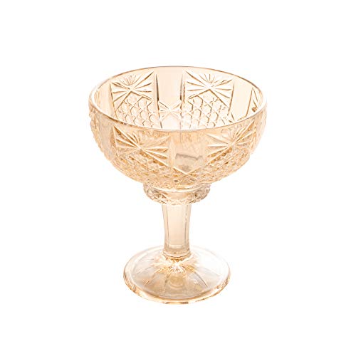 Conjunto 6 Taças de Sobremesa de Cristal Princess Champanhe 260ml - Wolff