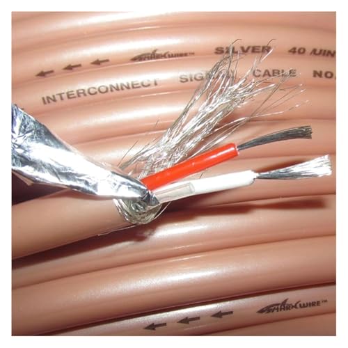 Cable de señal de audio plateado SP18122G blindado de 1,0 m de longitud 2