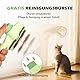 Tierhaarentferner Handschuh & Selbstreinigende Fellblitz Bürste Katze, Katzenbürste, 2er Katzenhaarentferner mit Edelstahlkamm zum Entfernen Von Tierhaaren, für Lang- und Kurzhaar Katzen & Hunde