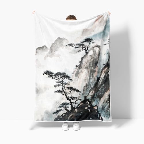 Coveimes Asian Scenic Throw Blankets thumb #3
