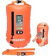 BOOSTEADY Schwimmboje, Trockensack Boje Schwimmen Aufblasbare Trockentasche Swimming Buoy mit Han...