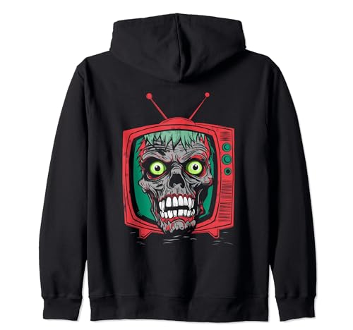 Zombie Head Television – Costume d'Halloween zombie vintage Sweat à Capuche