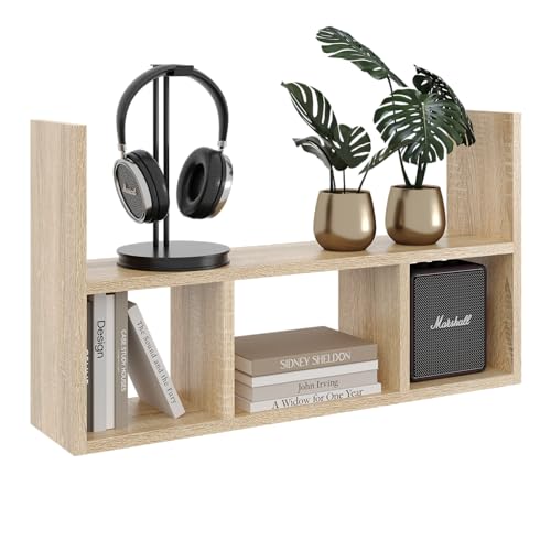 KUBUTKU Sonoma Étagère murale 45 x 78 x 18 cm - Étagère flottante - Pour salon, chambre à coucher, bureau et cuisine