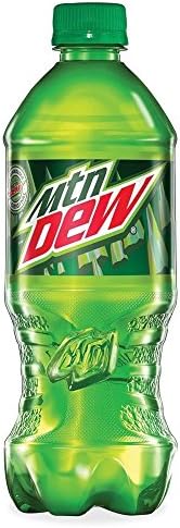 Mountain Dew Soda, 20 Fl Oz (Pack of 24)