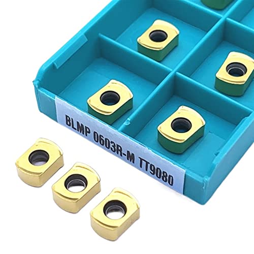 Metal indexable Turning Blade 10PCS BLMP0603R M TT9080 Milling Machine Double-Sided Fast Feed CNC Lathe Parts Tool
