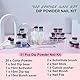 EODCI Nagelpulver Starter Set, 20 Farben Blue Rosa Rot Dip Powder Set Liquid Set mit Base & Top Coat Activator French Dip Powder für DIY Home Dip Maniküre Sets