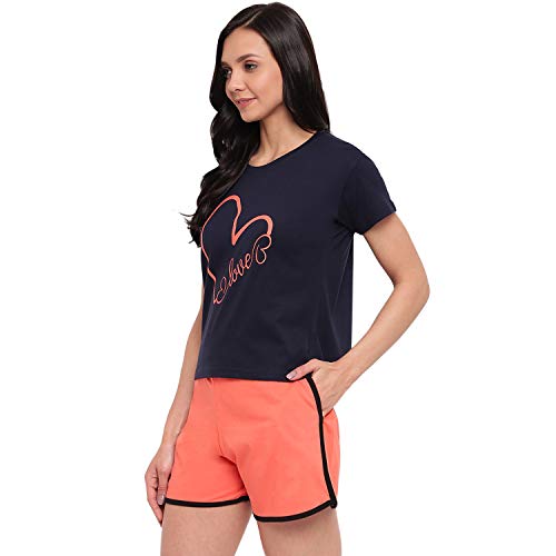 Image of Women's Cotton Printed Top and Shorts Set Pack of 1