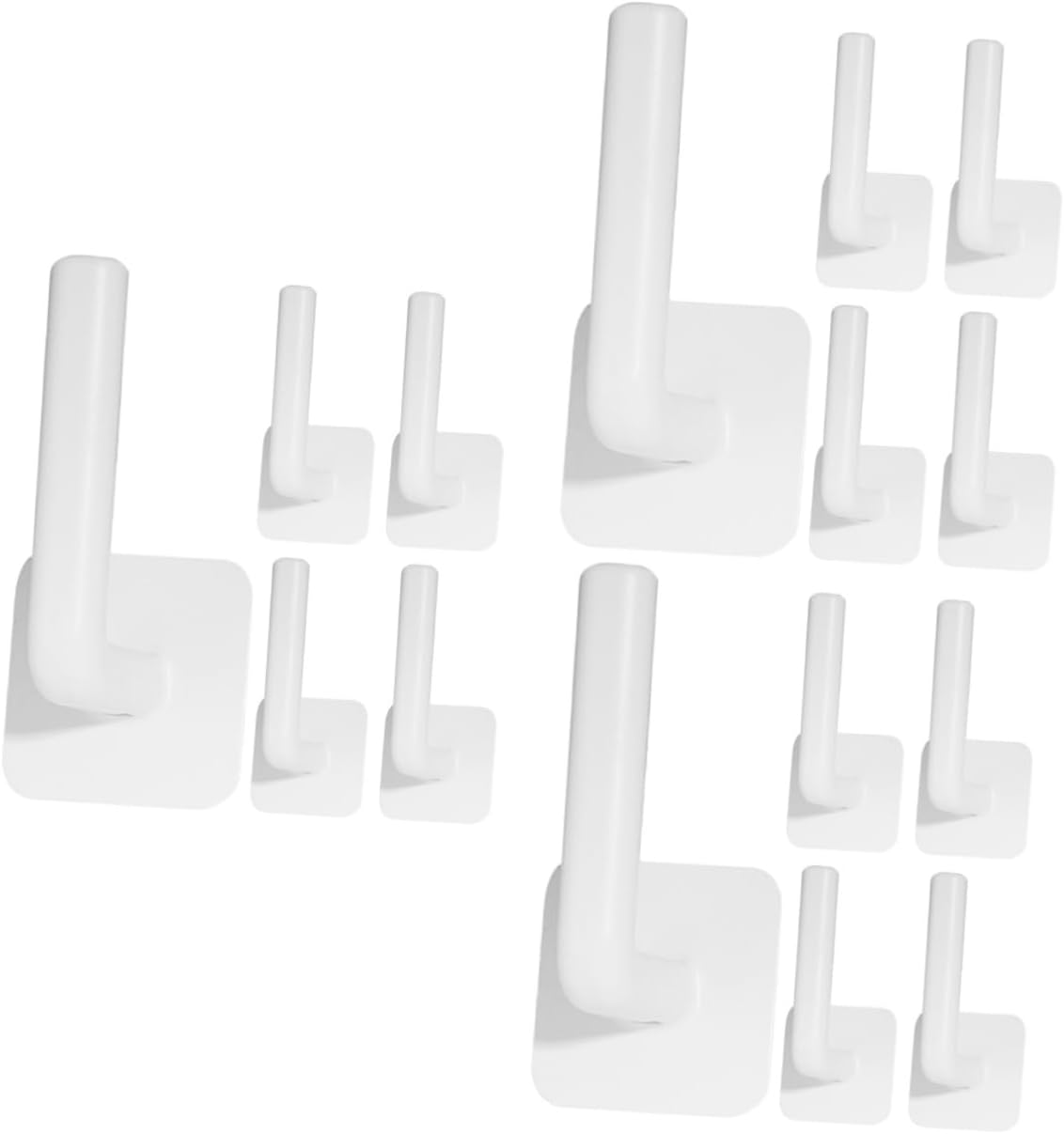Ciieeo 3sets Self Adhesive Wall Hooks Versatile and Practical Wall Mount Hooks for Kitchen and Bathroom Organization No Drilling Required Easy Installation Strong Hold for Towels 5pcs*3