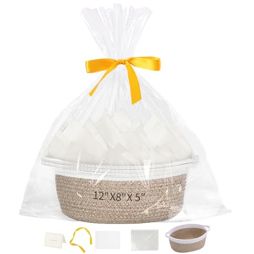Image of woric Small Woven Storage Basket Dog Toy Baskets for Fall Gifts Empty