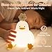 KinYiLO Cute Duck Night Light for Baby, Kids, Toddler, Ambient Nursery Nightlight, Soothing Lamp 3 Level Dimmable, Sleeping Accompanion for Bedroom Bedside, Rechargeable Battery, 30 Min Timer Off