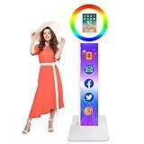 RDYMONKEY Photo Booth Ipad, Metal Shell 10.9"/11" Ipad Photo Booth Stand Selfie Machine with LED Lig