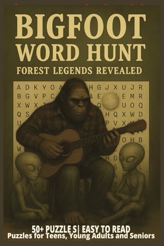 BIGFOOT WORD HUNT: Guitar Lessons, UFOs, and a Whole Lot of Puzzles