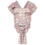 Hoppediz Hop-tye Buckle - Babytrage I Halfbuckle I Mei Tai I Bauchtrage & Rückentrage I Design Amsterdam rose, Einheitsgröße für Hüftumfang bis 160cm