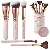 Pennelli Make Up Contouring Professionali Pennello Contouring Kabuki - Per Applicare Fondotinta, Arrossire, Contouring Creme et Polveri - Set Vegano et Non Testato Sugli Animali