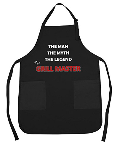 Funny Guy Mugs Grill Master Adjustable Apron with Pockets -