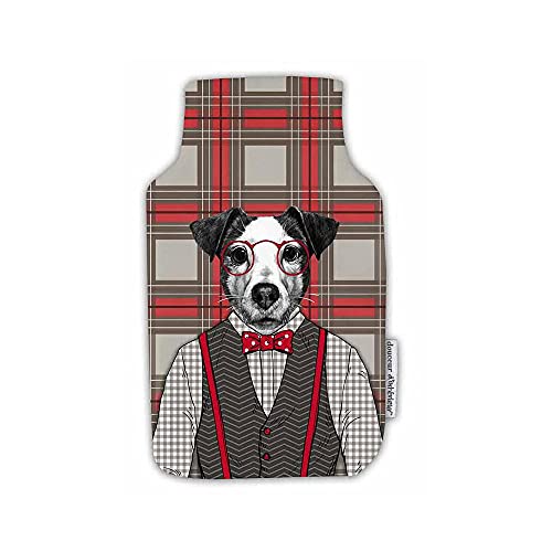 marque Douceur d'intérieur Housse bouillotte Polaire 21x34 cm Montagne Chien Cover