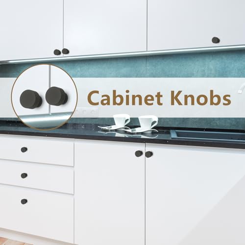 Abtopia 30 Pack Black Cabinet Knobs Dresser Knob, Matte Black Drawer knobs by Abtopia - Used condition - Image 5