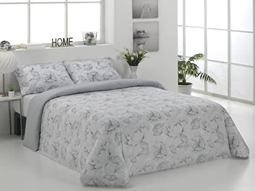 Juego Funda nórdica 100% algodón 250x230 cm + Fundas Almohada 50x85 cm, Cama de 150/160 cm Cover
