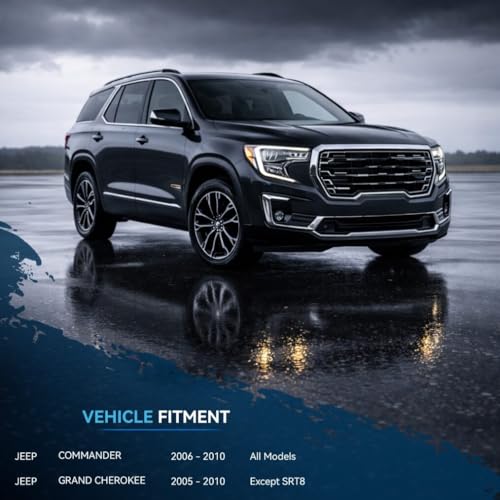 Image of Detroit Axle - Front 14pc Suspension Kit 2005-2010 Jeep Grand Cherokee Commander, 2 Struts 4 Lower & Upper Control Arms w /Ball Joints 4 Tie Rods 2 Sway Bars 2 Boots 2006 2007 2008 2009 Replacement