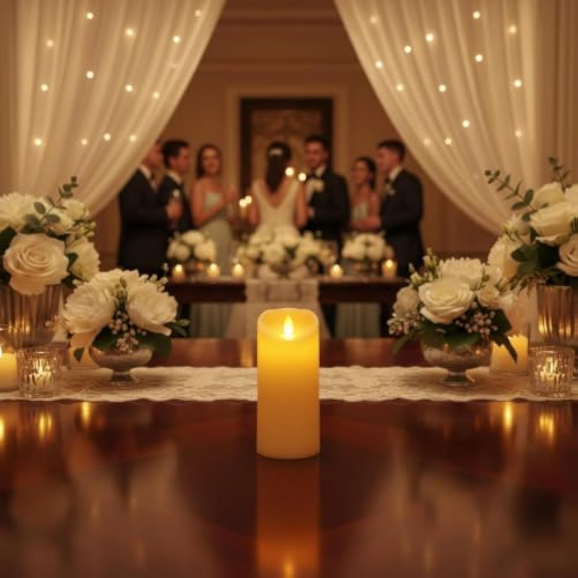 Smokeless Wireless Control Candle Light for Safety