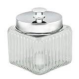 LYOR - Pote de Vidro com Tampa de Metal Vegas 800ml