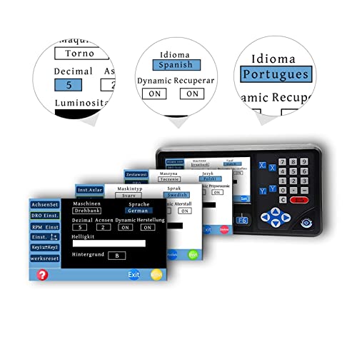 Pantalla digital DRO D80 con regla óptica 3/2 ejes miniatura 2