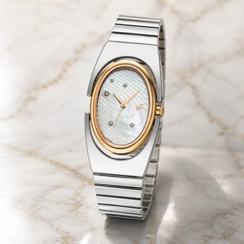 Image of Fastrack UFO Quartz White Shaped Dial Girls Watch | Silver Colour Band | Watches for Girls Analog - 6318KM01