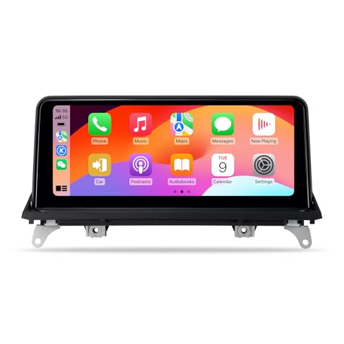 10.25 inch Touch Screen for BMW X5 X6 CIC E70 E71 (2011-2013) Wireless CarPlay Android Auto Upgrade Factory Car Radio Retain Original Amplifier Stereo Sound System
