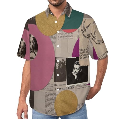 Chemise manches courtes d'été homme légère et décontractée coupe regular fit